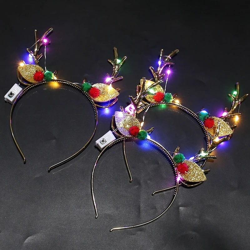 Reindeer Antlers Headband - 20 unidades de tiaras de Natal