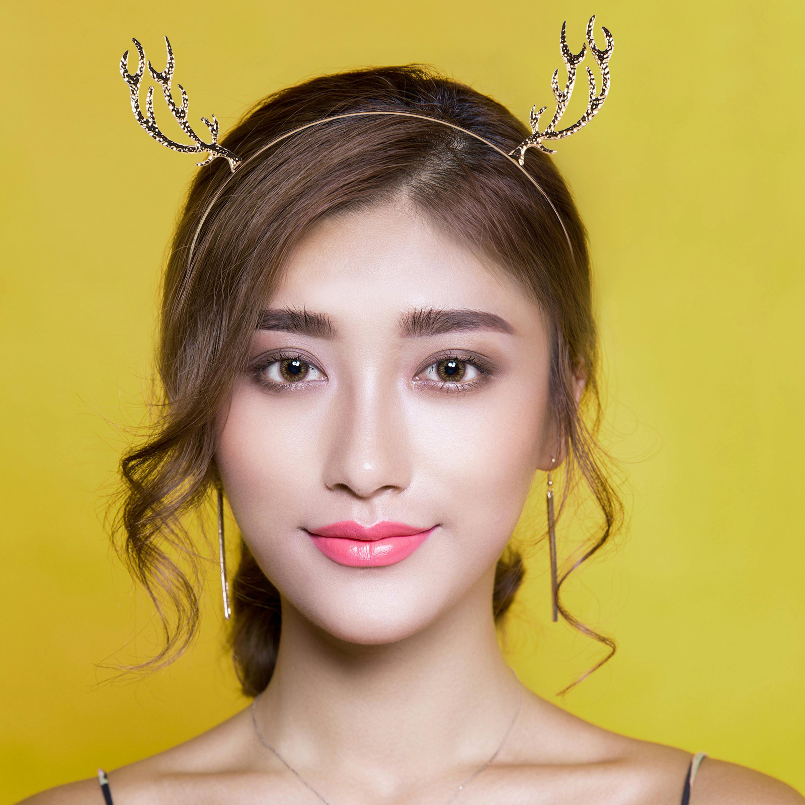 Reindeer Antlers Headband - Tiara de Natal com Chifres de