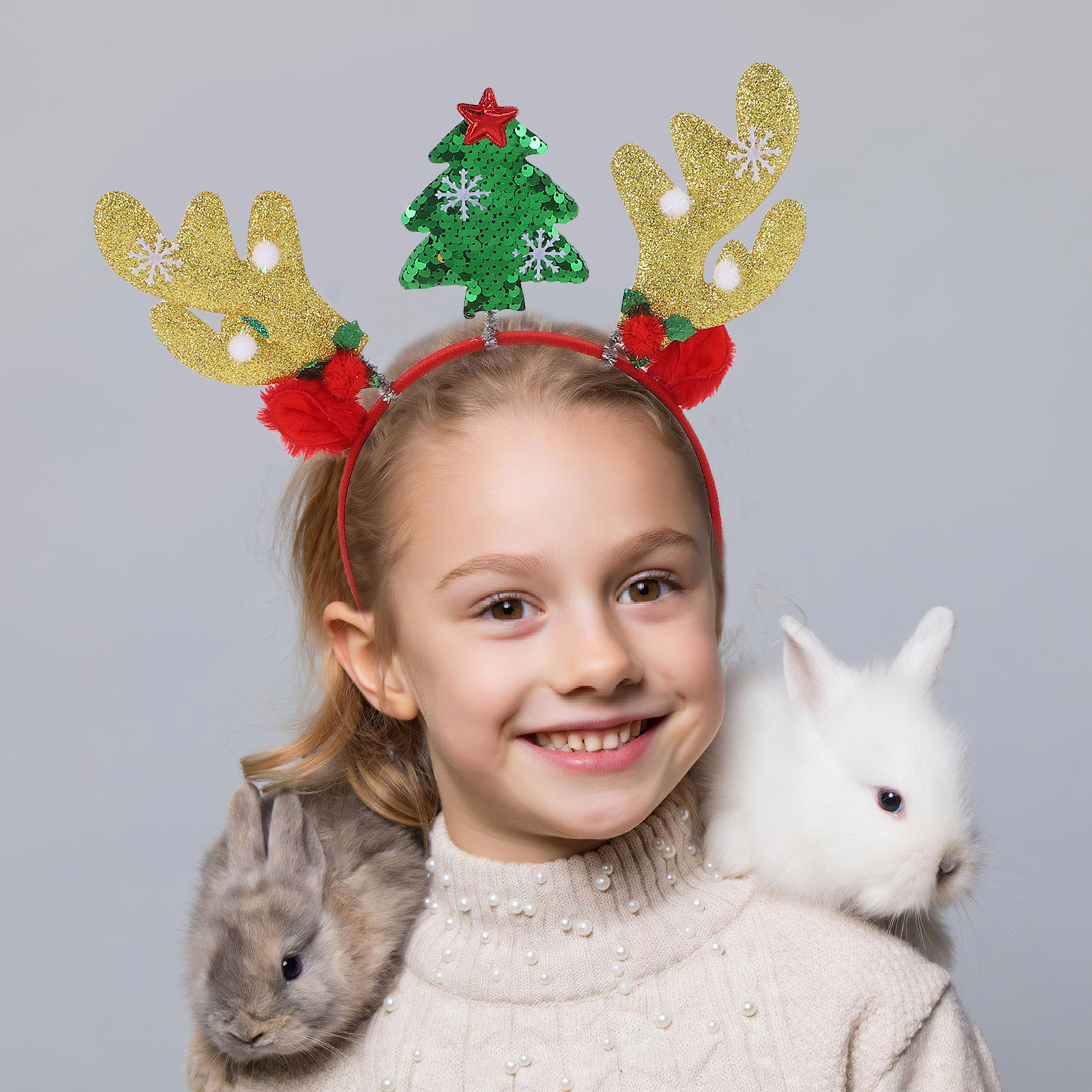 2 peças de tiara de rena para  - Reindeer Antlers Headband avaliação e preço