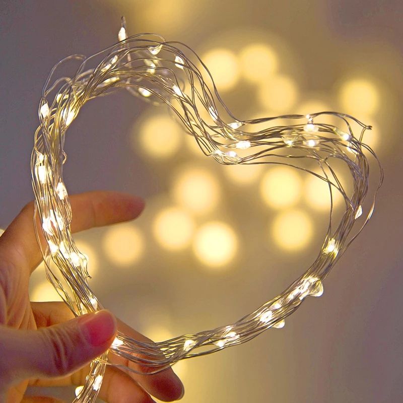 Guirlanda de Luzes LED de Cobr - Tinsel Garland Decoration avaliação e preço