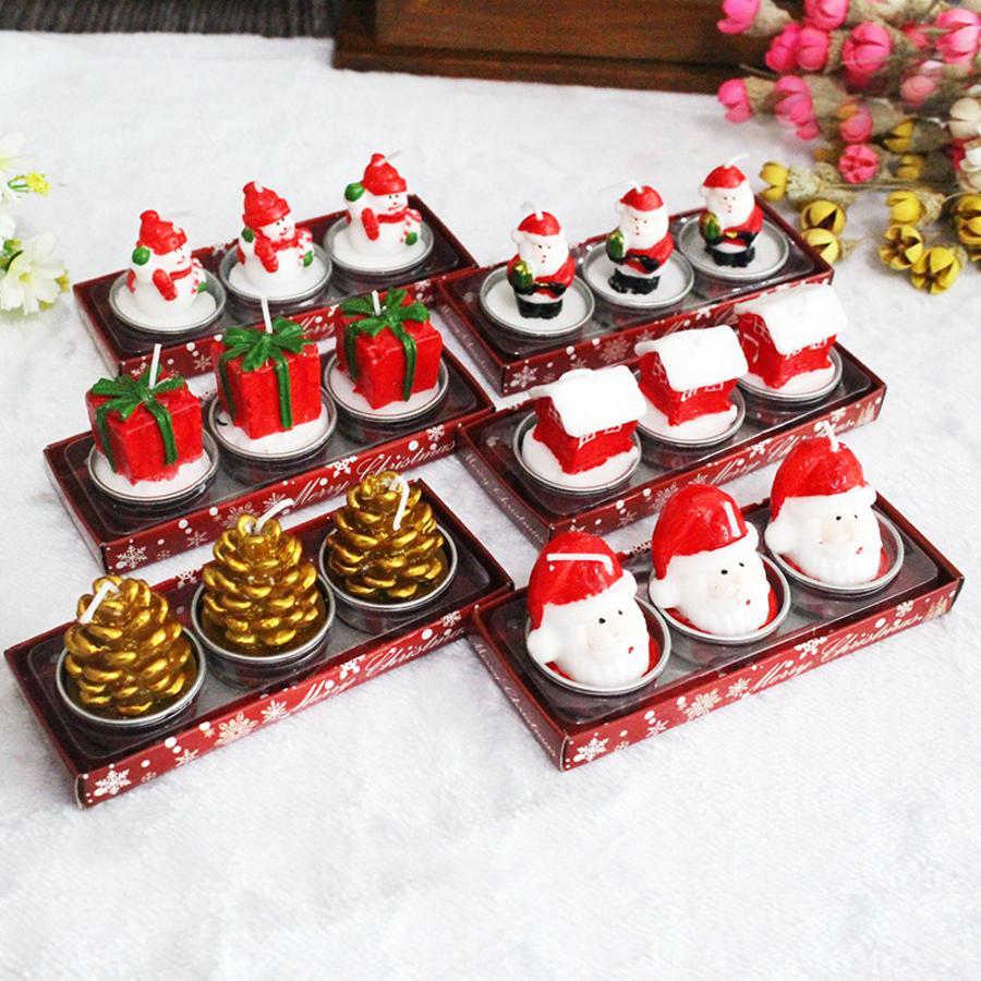 Conjunto de 3 velas decorativa - Holiday Candle Set avaliação e preço